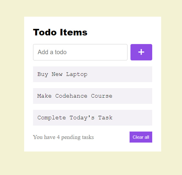 Picture of Todo App